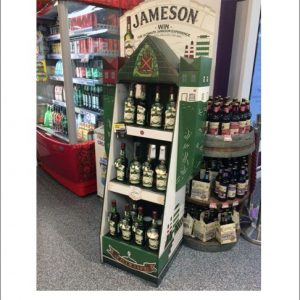 Jameson Irish Whiskey Corrugated Display