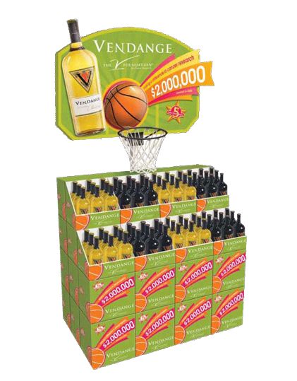 Vendange Wine Corrugated Floor Display