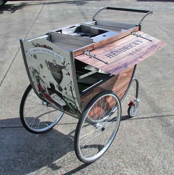 Hendrick’s Gin Cradle Inspired Bar Cart