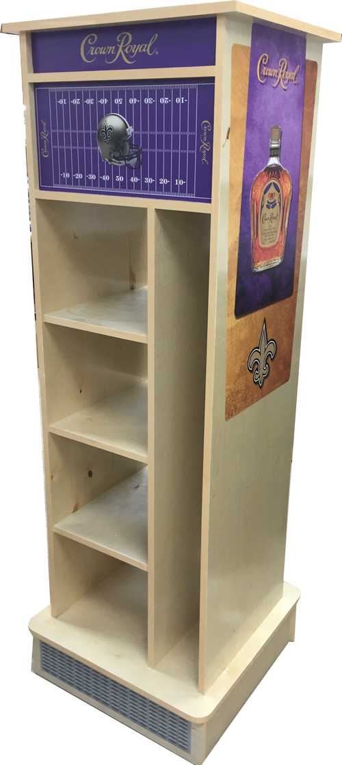 Crown Royal Wood Display