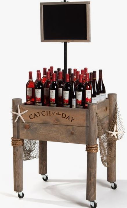 Nautical Wine Wood Display