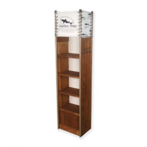 Dogfish Head Tall Wood Shelf display