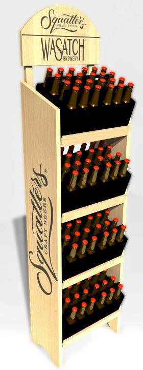 Squatters Craft Beers & Wasatch Brewery Wood Floor Display