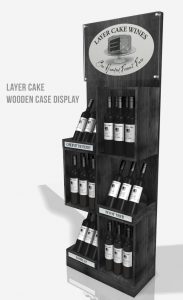 Layer Cake Wines Wooden Case Display