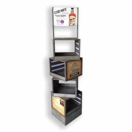 Clyde Mays Wood Crate Display