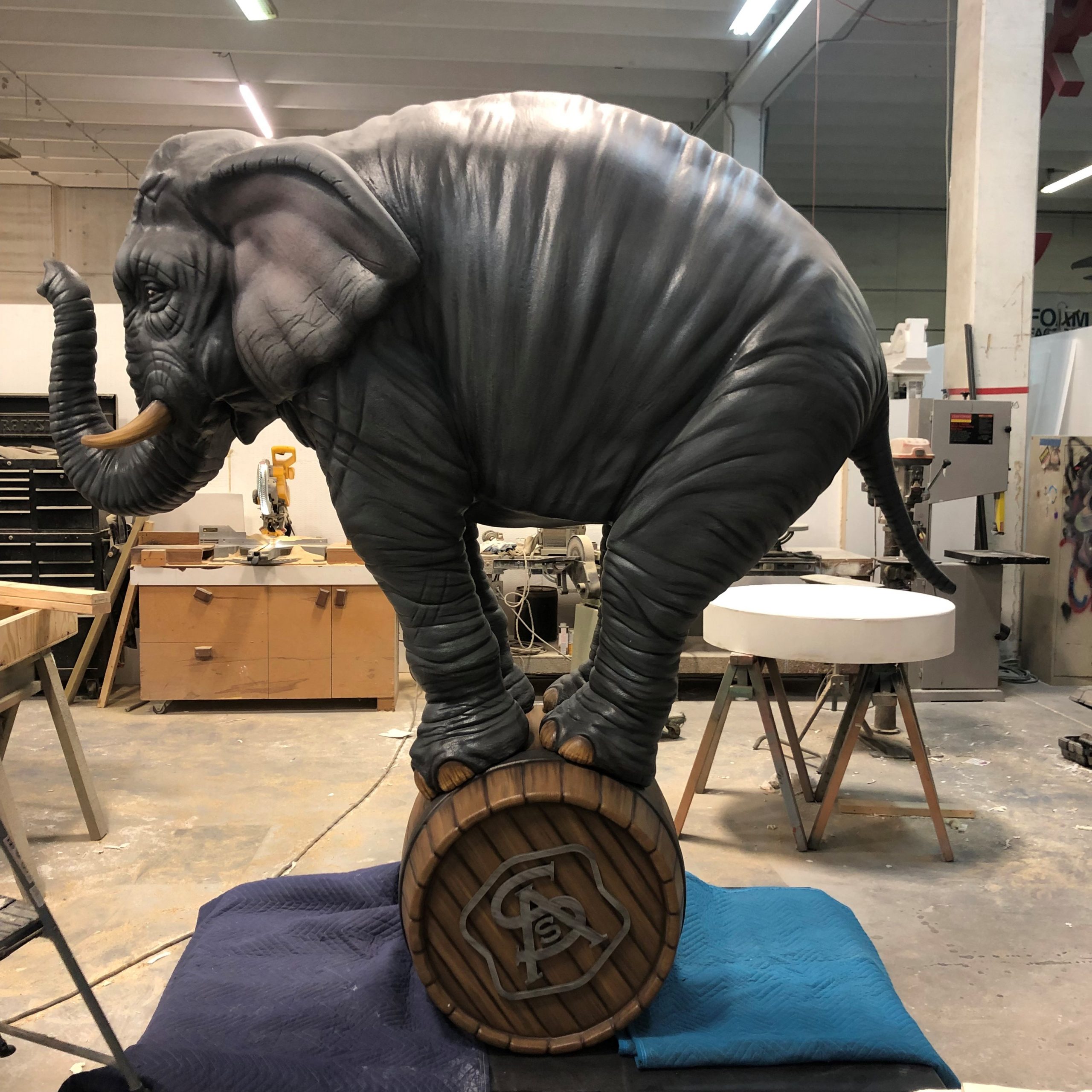 Vacuum Formed Elephant Display Enhancer