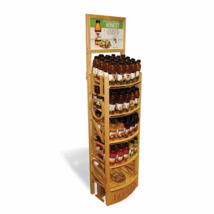 Honest Wood Bottle Display