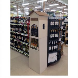 Plastic Wine House Display