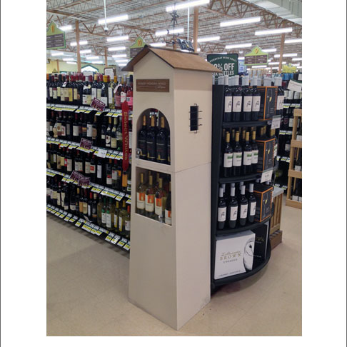 Plastic Wine House Display