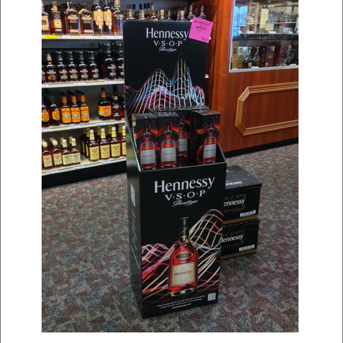 Hennessy Case Bin Display