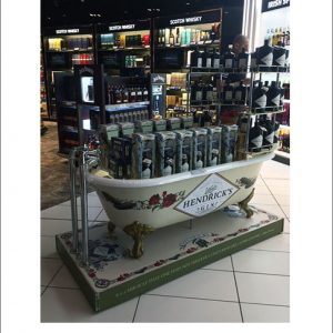 Hendrick’s Gin Bath Tub Display