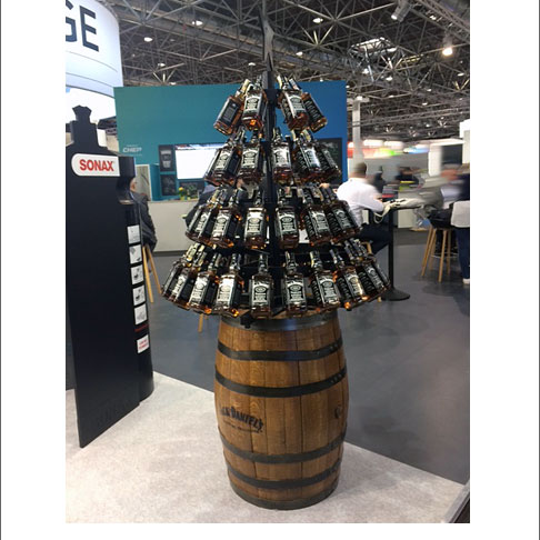 Jack Daniels Metal Christmas Tree Display