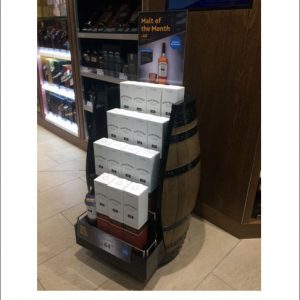 Wooden Barrel Stadium Shelving