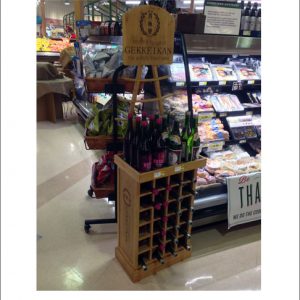 Wood Wine Shelf Display