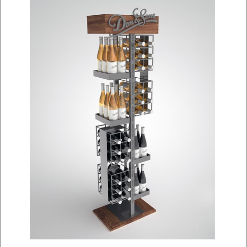 Don & Sons Metal Wine Rack Display