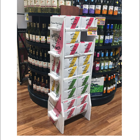 Bartles & Jaymes Corrugated Display
