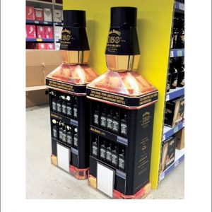Bottle Shaped Corrugated Display