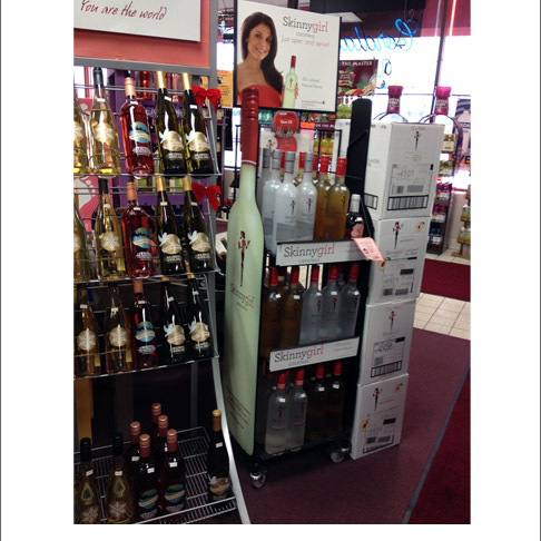 Skinny Girl Metal Rack Display
