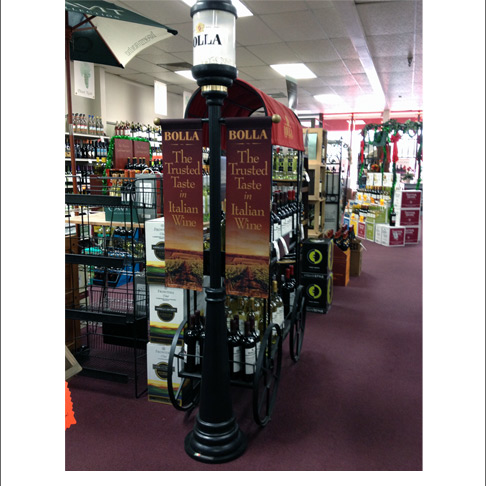 Bolla Light Pole Metal Rack Display