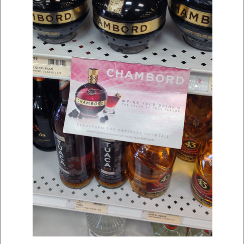 Chambord Shelf Talker