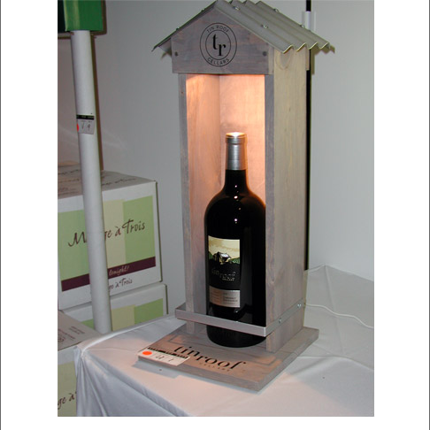 Tin Roof Wine Bottle Display