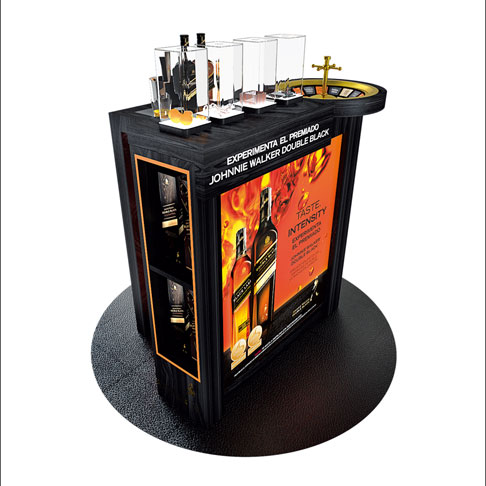 Johnnie Walker Wood Display