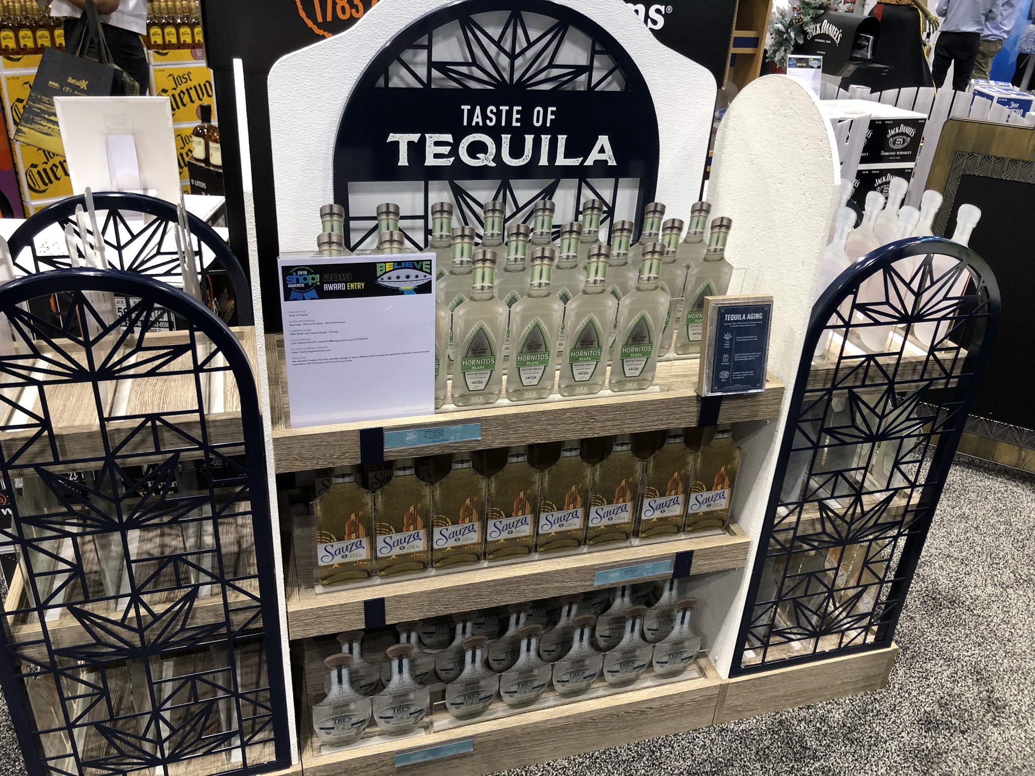 Taste Of Tequila Wood Floor Display