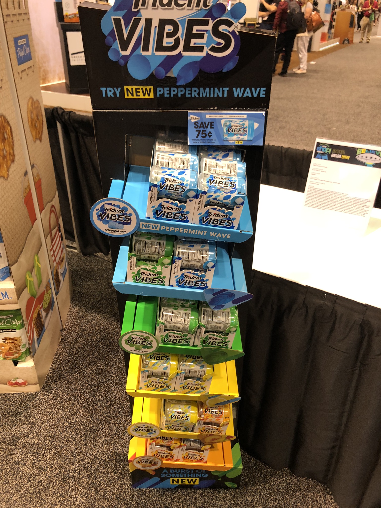 Trident Vibes Corrugated Shelf Display