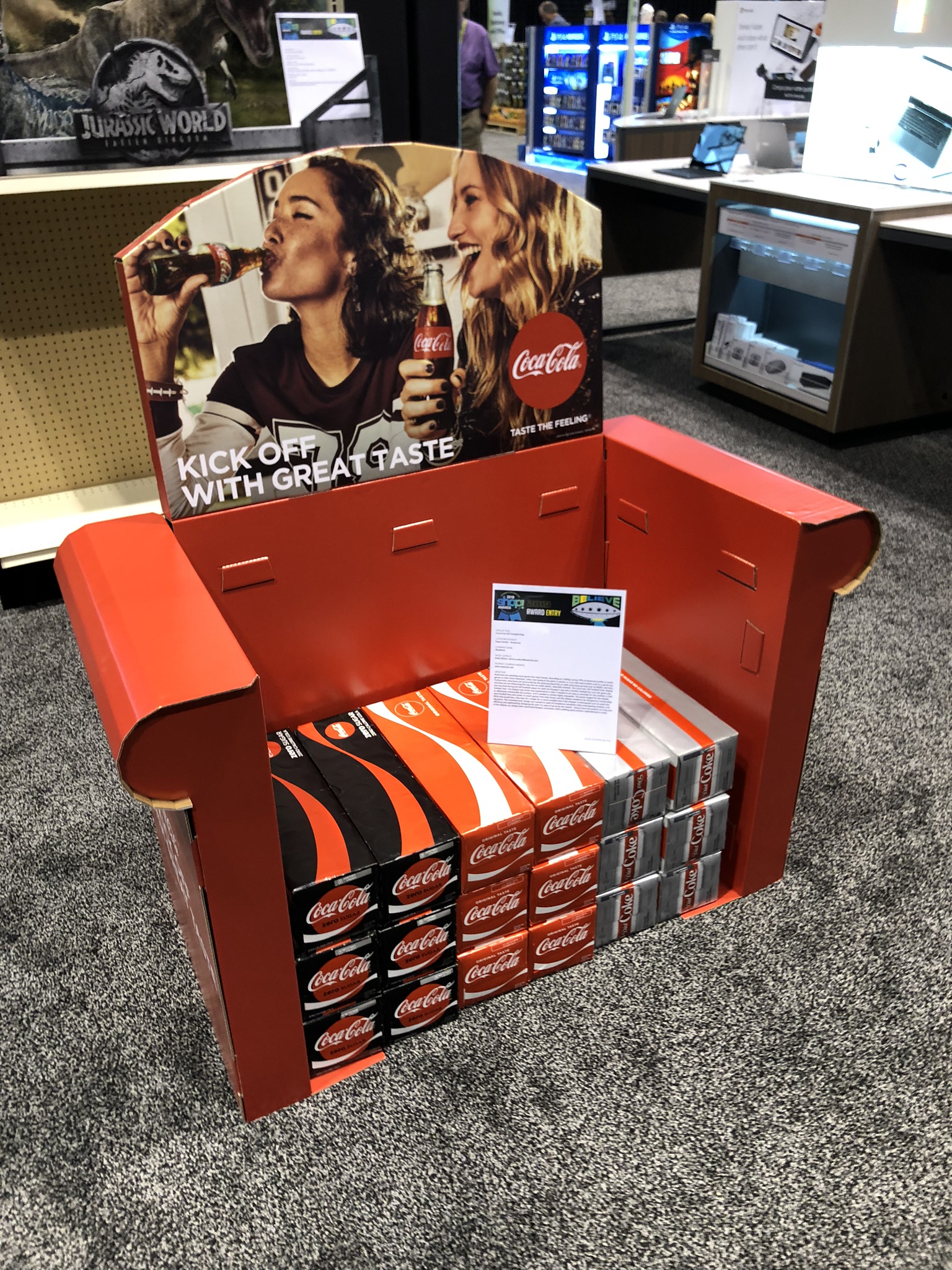 Coca-Cola Armchair Corrugated Display