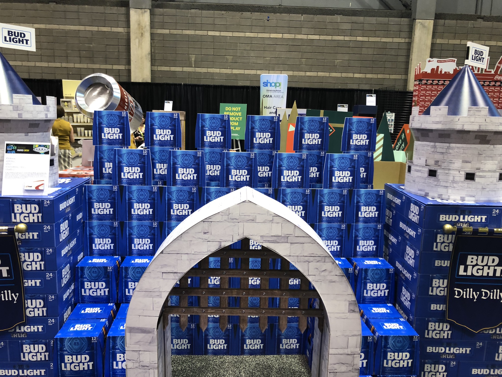 Bud Light Fort Corrugated Display