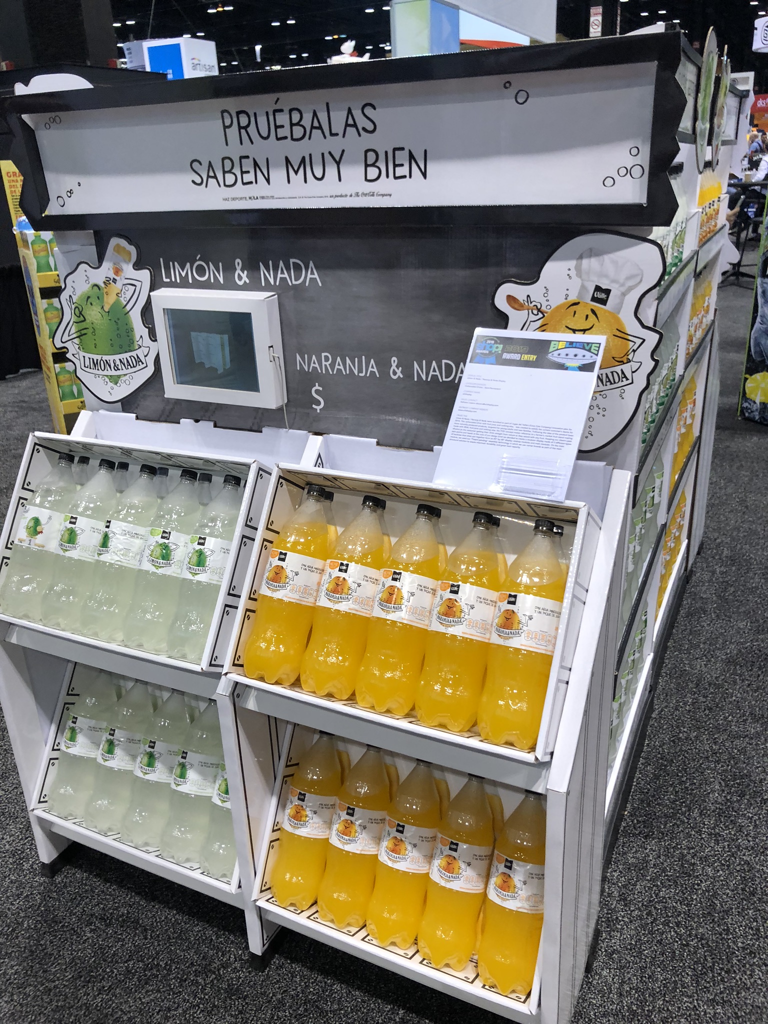 Limon & Nada Corrugated Floor Display