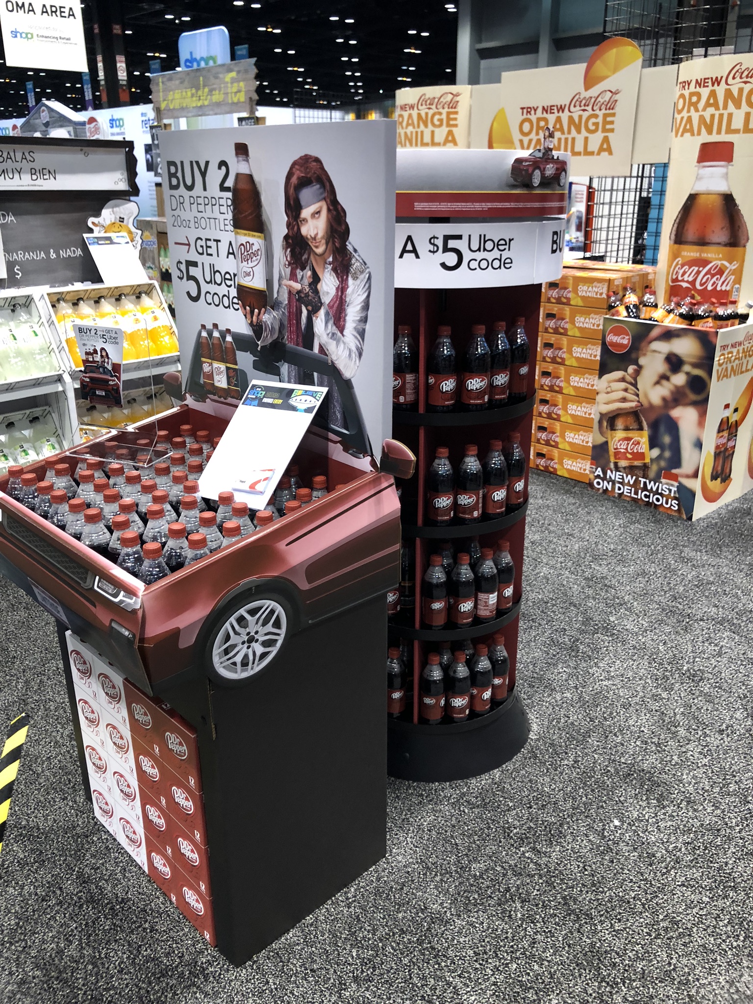 Dr Pepper 360 Corrugted Floor Display With Enhancer