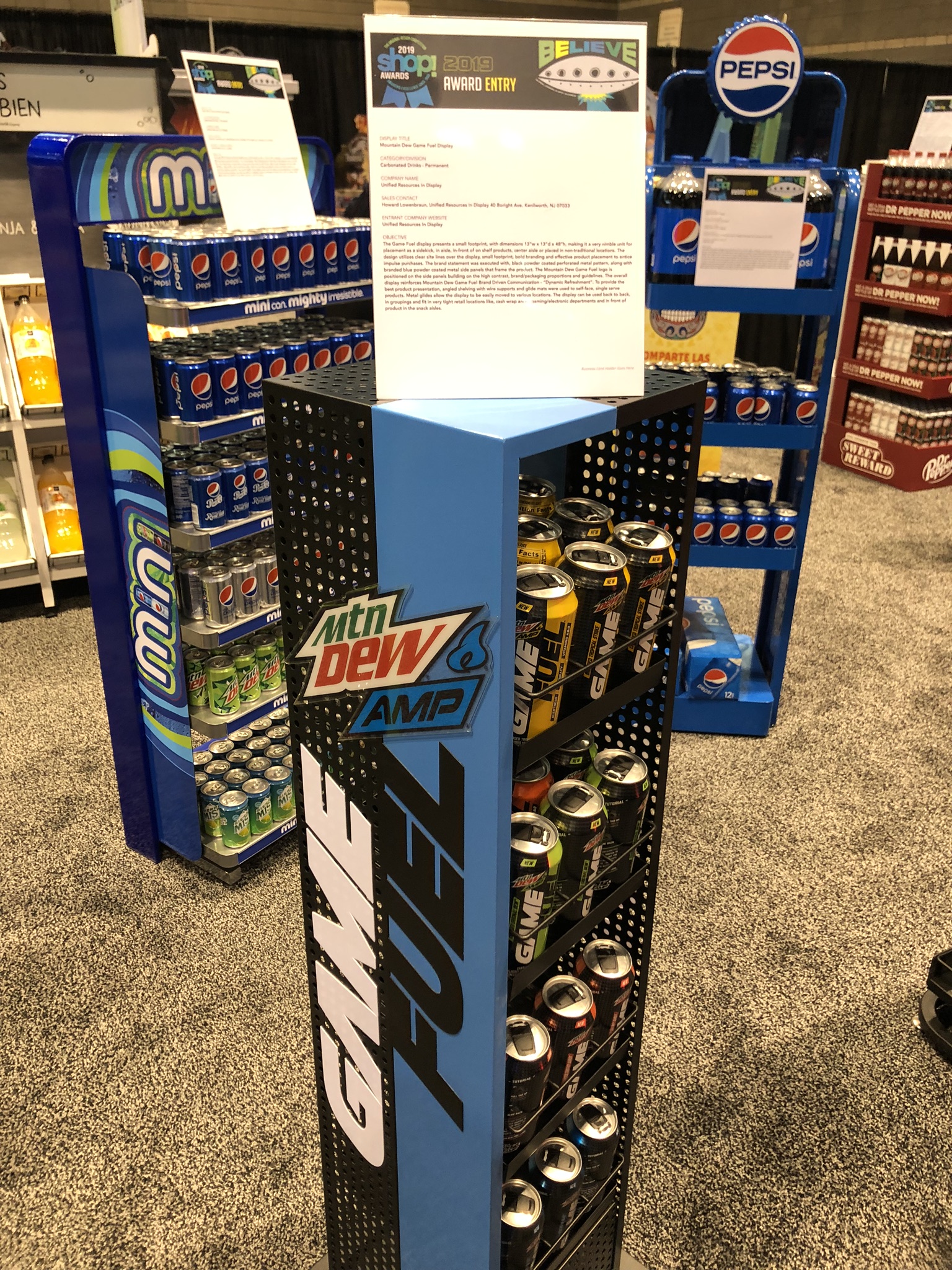 Mountain Dew Amp Metal Display