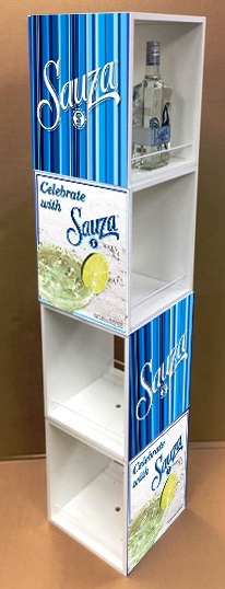 Sauza Stacked Cube Bottle Display