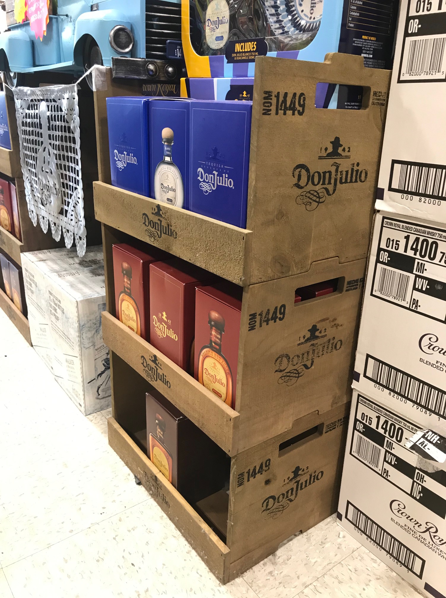 Don Julio Stacked Crate Display