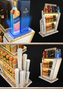 Illuminated Bottle Display