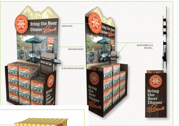 Corrugated Beer Display
