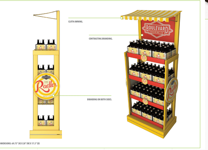 Boulevard Brewing Co. Wood Display