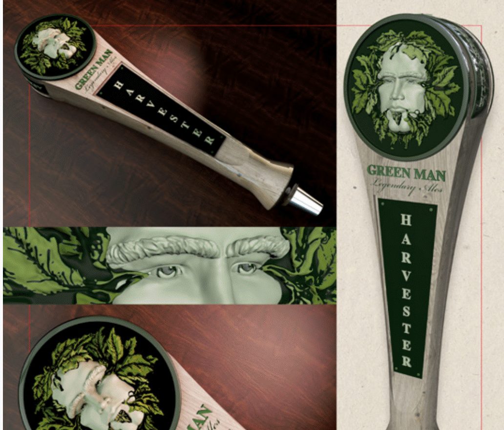 Green Man Tap Handle