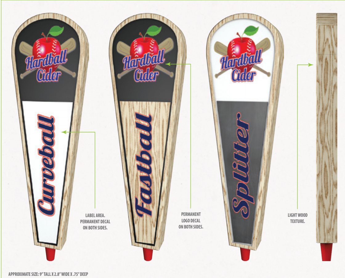 Hardball Cider Tap Handle