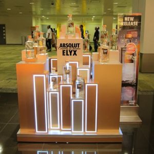 Absolut Vodka LED Bottle Display