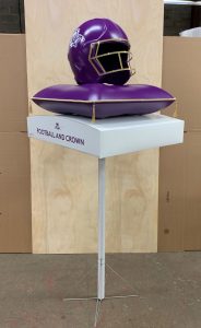 Crown Royal Football Helmet Pole Display