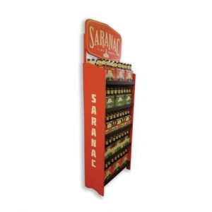 Saranac Custom Wood Beer Display