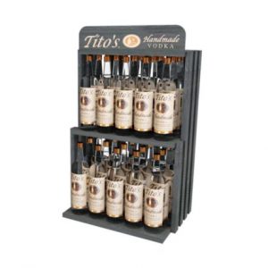 Tito’s Handmade Vodka Wood Counter Display