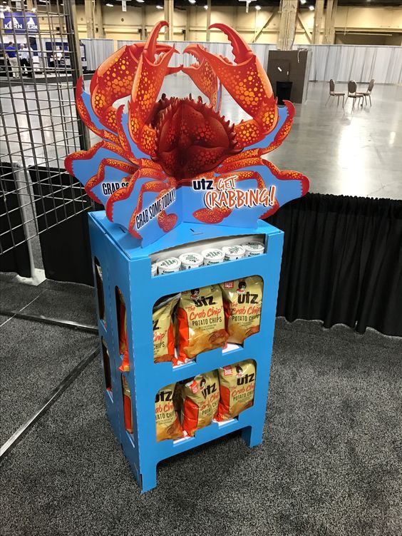 Utz Corrugated Snack Display