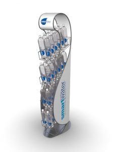 Glaceau Smartwater Metal Water Bottle Display