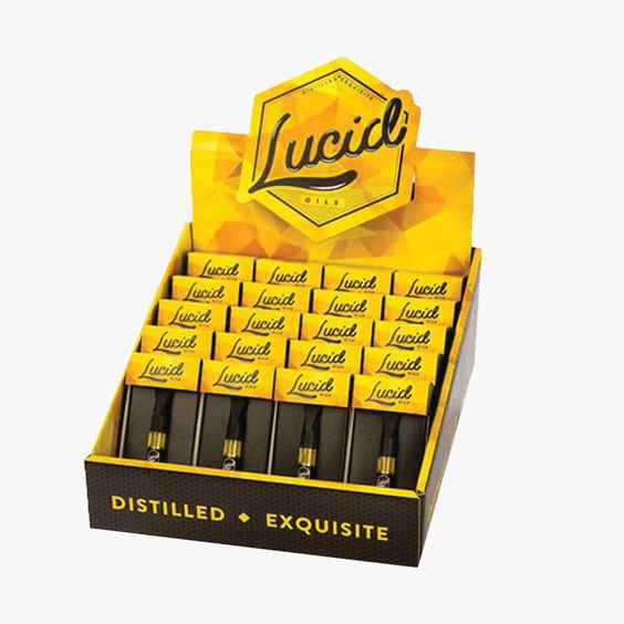 Lucid Oils Corrugated Countertop Display