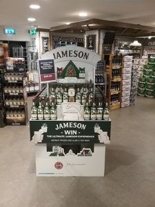 Jameson Irish Whiskey Corrugated Display