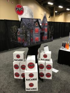 Bacardi Corrugated Haunted House Display