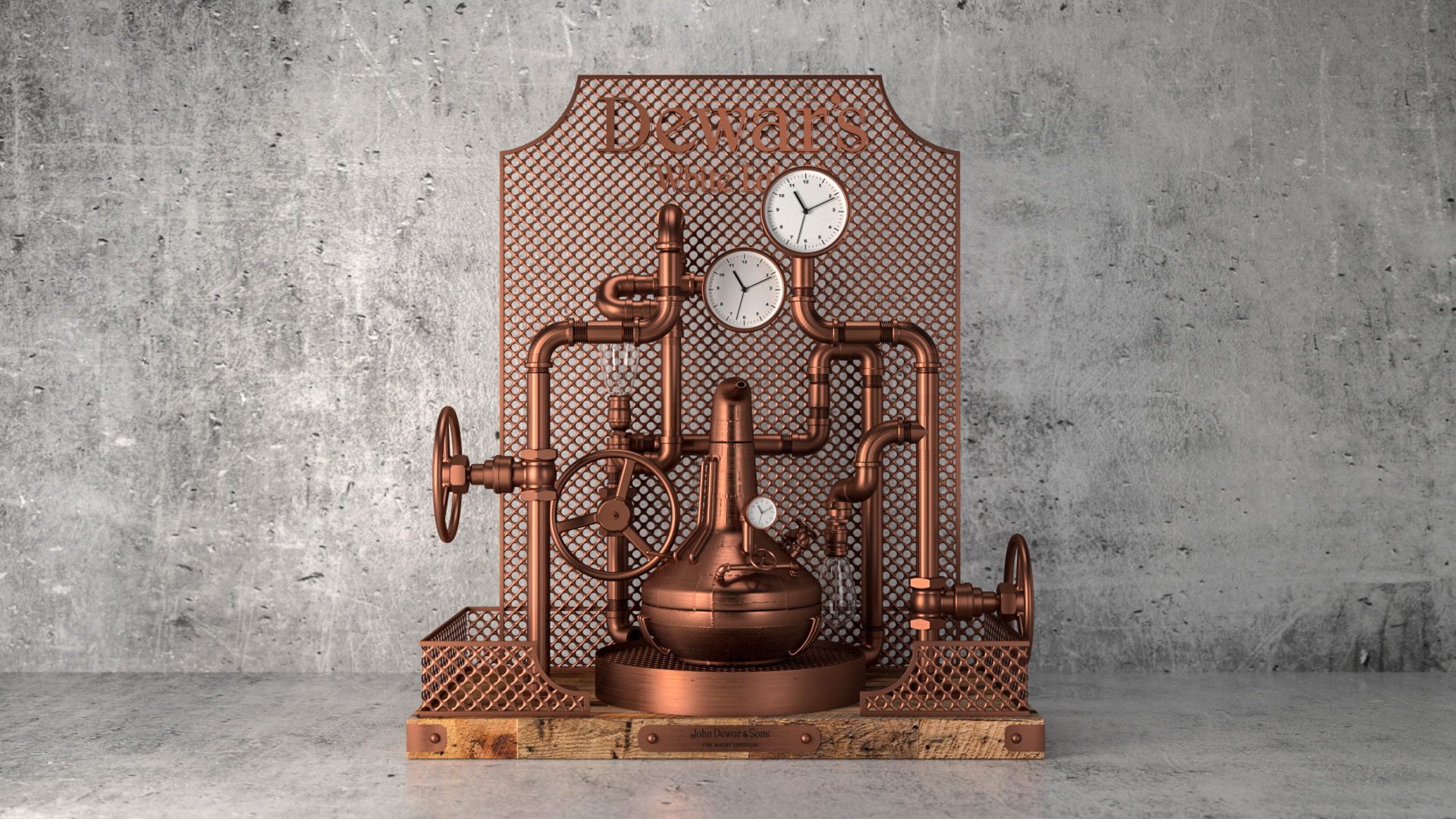 Dewar’s Metal Display
